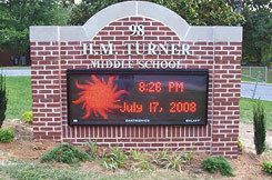 H.M. Turner Middle School Sign