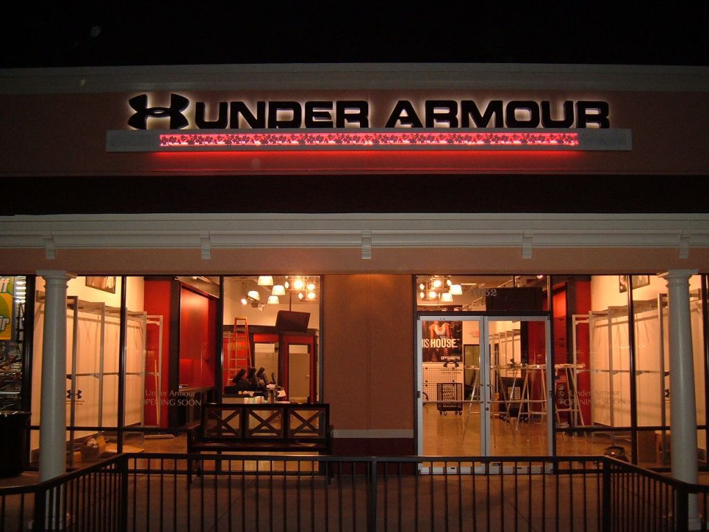 Under Armor Sign and Storefront